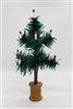 8" Soft Feather Tree Kelly Green