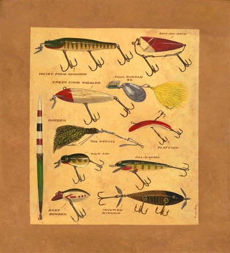 Fine Art Print Vintage Fishing Lure 8x10 on Deep Matte Paper 