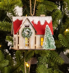 Lighted  Cottage Ornament