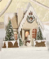 Christmas Cardboard House | Glitter House | Bethany Lowe