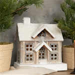 Lighted  Christmas Woodland House